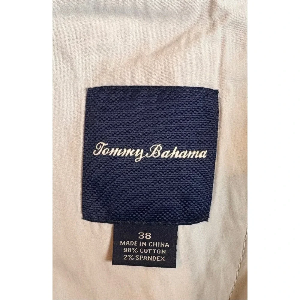 Tommy Bahama Mens Blue Marlin Embroidered Chino Shorts Size 38 Cotton Stretch - Picture 5 of 6